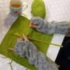 knitting - wrist warmers 2 cropped